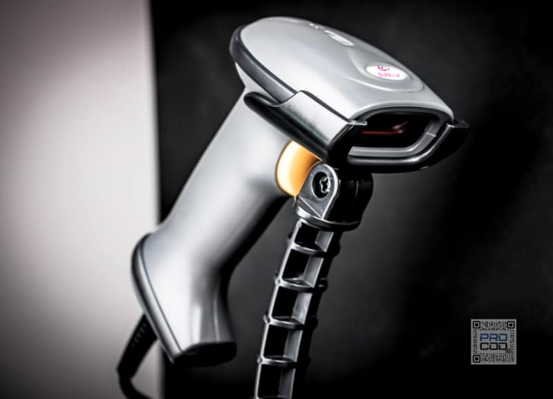 Douchette code-barres ergonomique Procod lecteur code-barres laser avec socle pour point de vente et commerce Tunisie