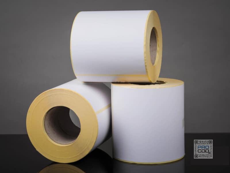 étiquettes adhésives Procod rouleaux étiquettes autocollantes blanches différents formats pour imprimante thermique tunisie