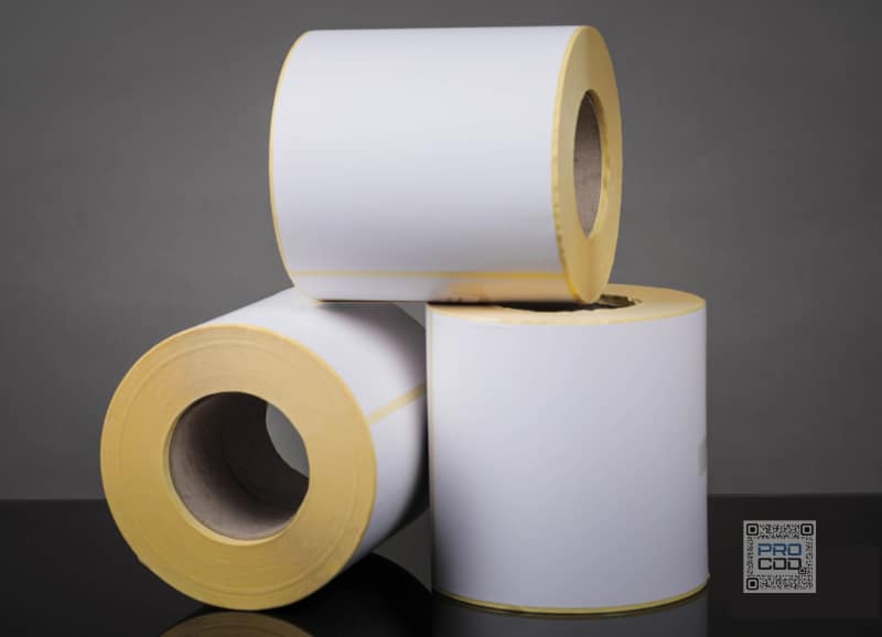étiquettes adhésives Procod rouleaux étiquettes autocollantes blanches différents formats pour imprimante thermique tunisie