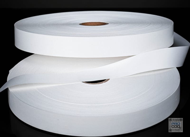 Ruban polyamide pour étiquetage textile rouleau ruban polyamide nylon blanc pour étiquette de composition textile Tunisie